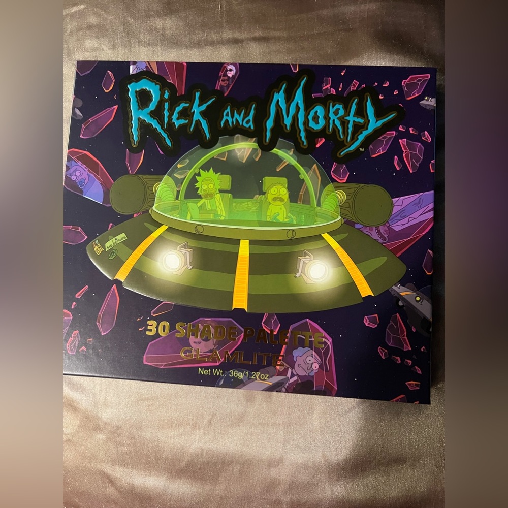 Glamlite Rick and Morty eyeshadow palette
